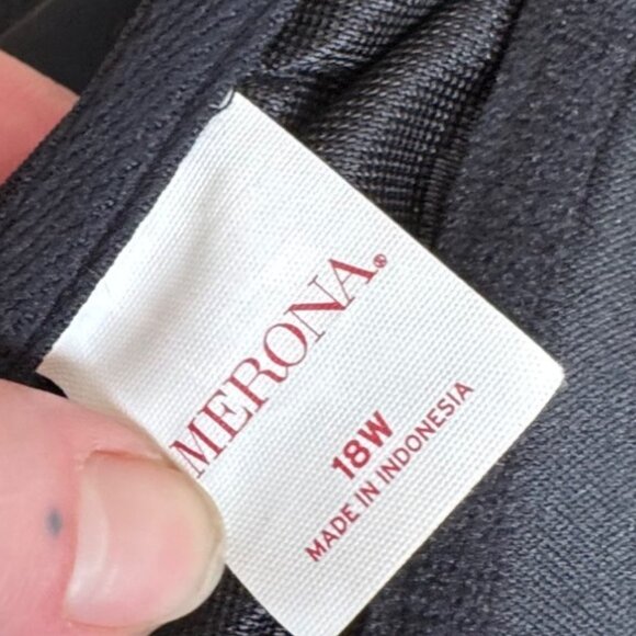 Merona Twist-Front Womens Tankini Top With Adjustable Straps Size 16W Black - Picture 6 of 8